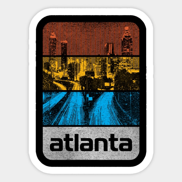 Love for Atlanta, Georgia - City of ATL Street Sign Sticker by RYSHU 